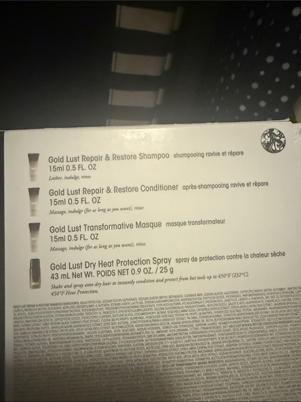 NWT Oribe Gold Lust Travel Hair Care Set - Picture 5 of 9